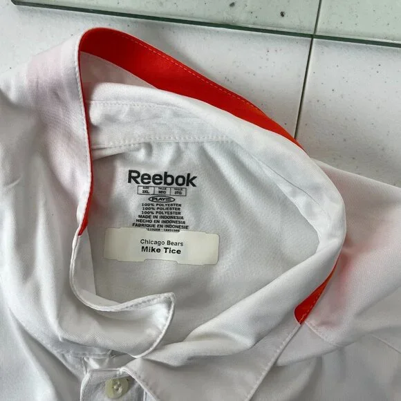 Reebok Chicago Bears Coach Issued Play Dry Polo Shirt Mens Size 3XL Mike Trice - Picture 6 of 6